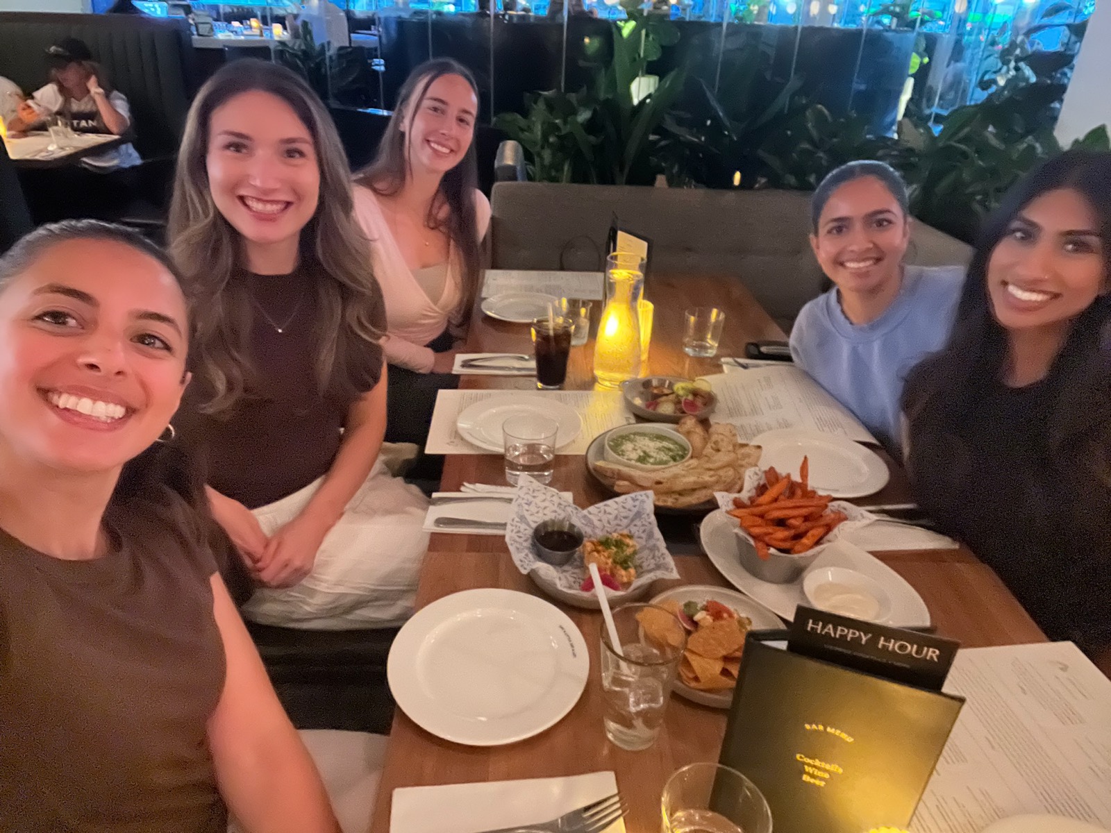 The Joybody team out together for dinner